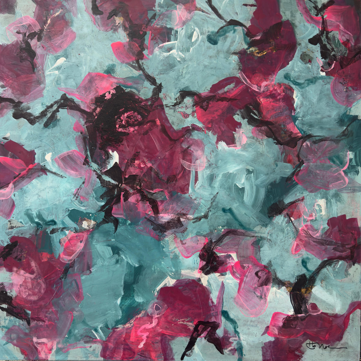 "Everything Bloomed at Once" — Original Abstract Painting